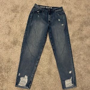 High rise dad jeans